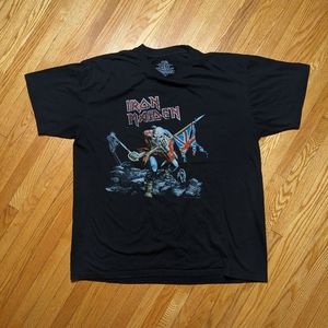 Band Shirt Iron Maiden Heavy Metal music tee XL Philips Philcos black unisex men